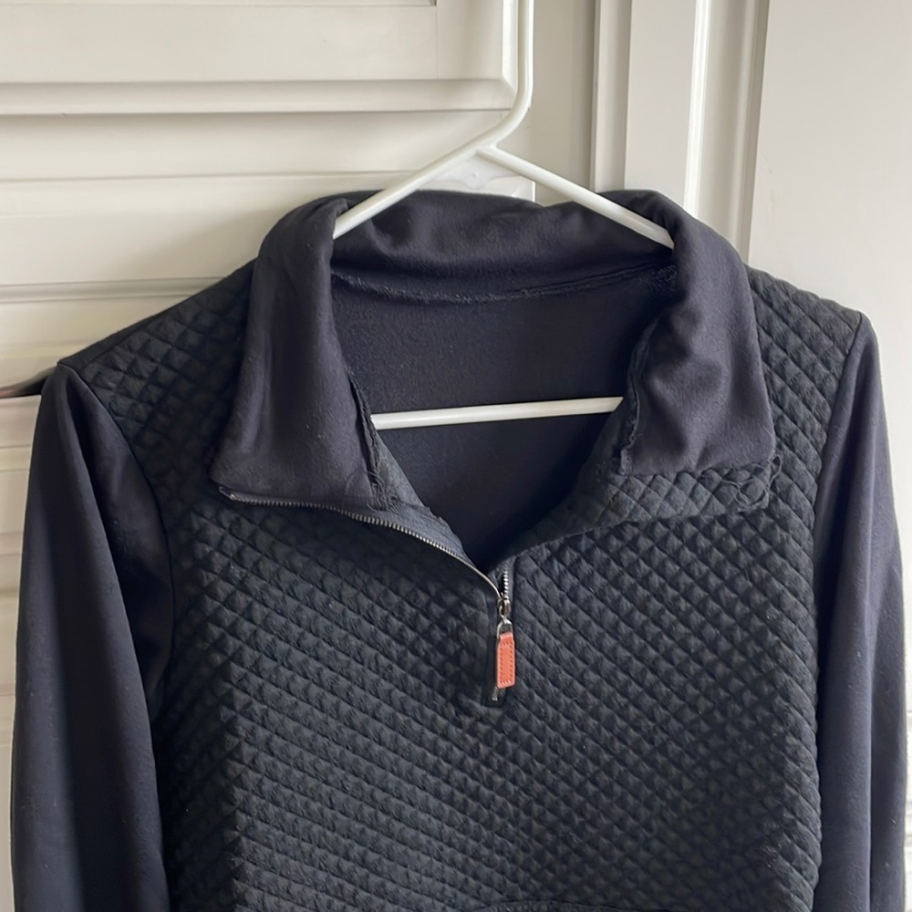 Quilted Pattern Lightweight Sweatshirt Pullover - image 4